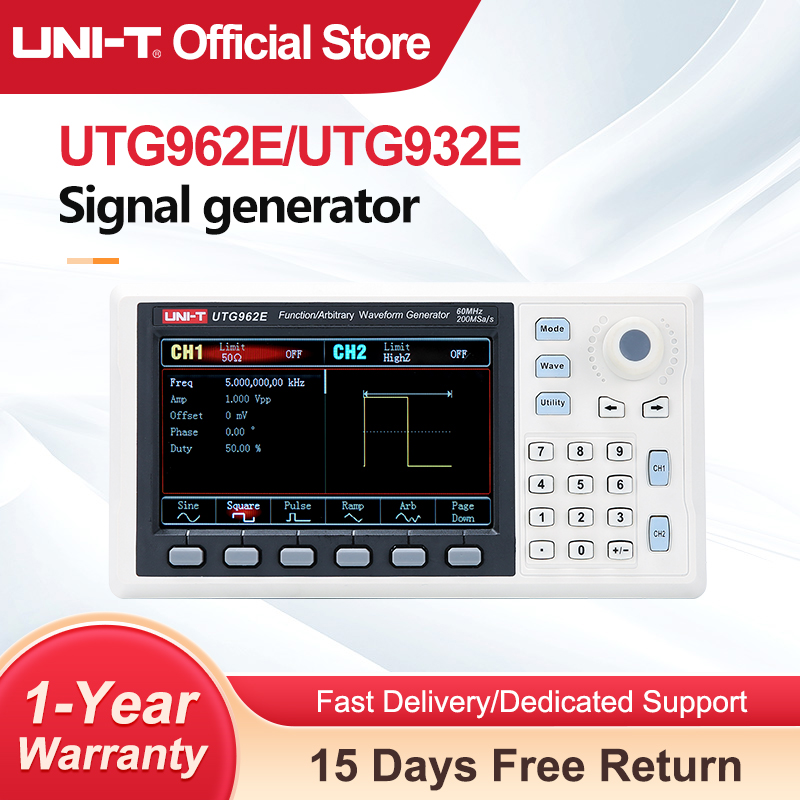 Dual Channel Arbitrary Waveform Function Generator 60Mhz - UNI-T UTG932E UTG962E función generador de