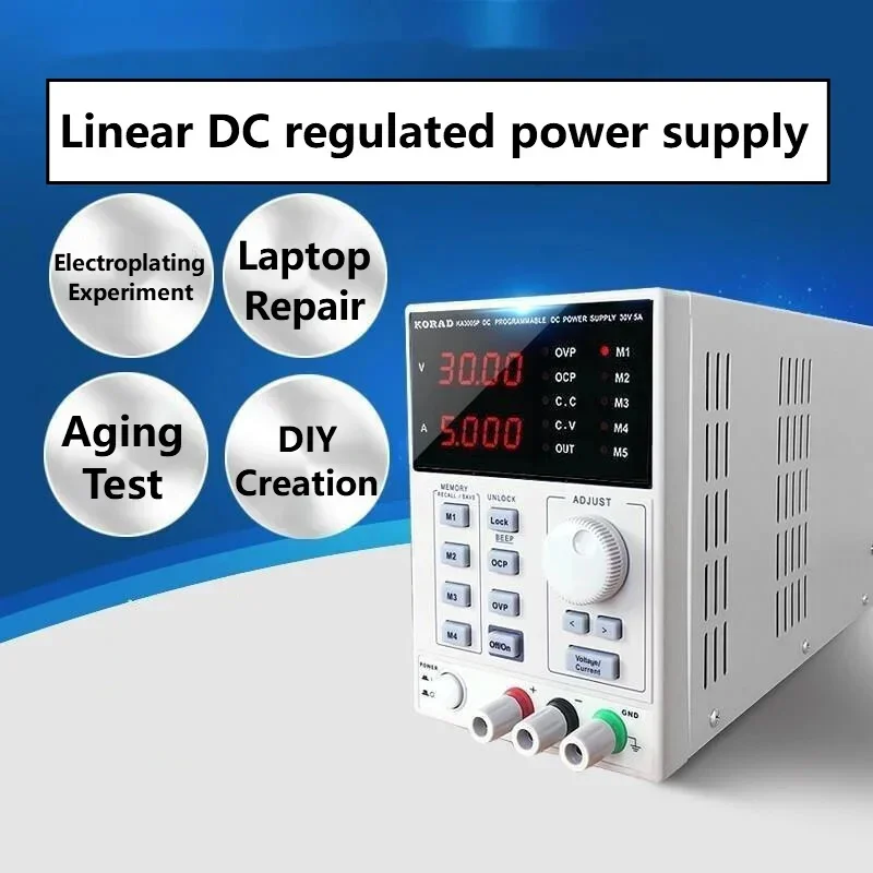 Fuente de Alimentación DC Regu - Programmable Linear Dc Power Supply 30V 10A reseña y precio