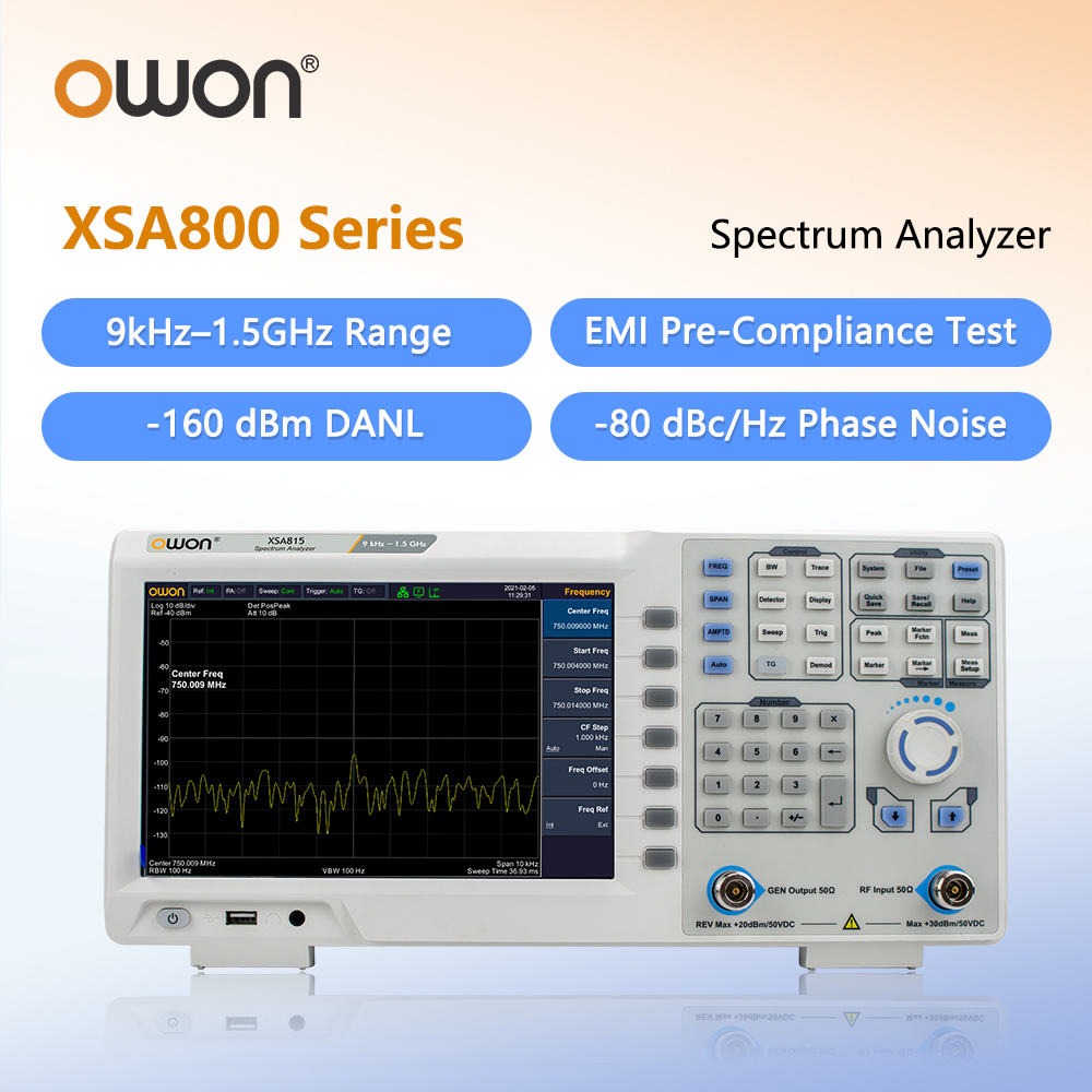 Analizador de Espectro OWON co - Spectrum Analyzer Tracking Generator 1.5Ghz reseña y precio