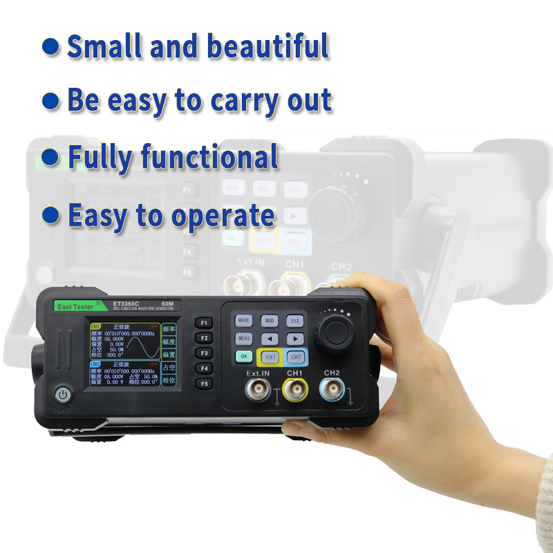 East Tester ET3320C ET3340C ET - Dual Channel Arbitrary Waveform Function Generator 60Mhz reseña y precio